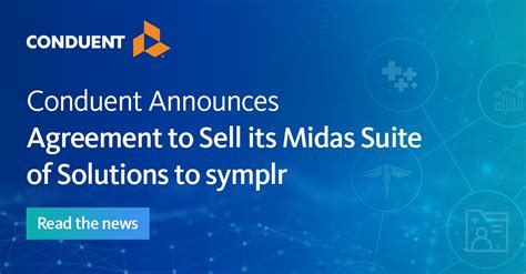 Conduent Announces Agreement to Sell its Midas Suite of .
